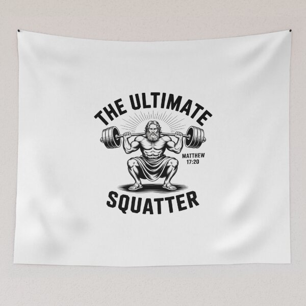 Item preview, The Ultimate Squatter – Faith & Fitness with Matthew 17:20 designed and sold by teevoxx.