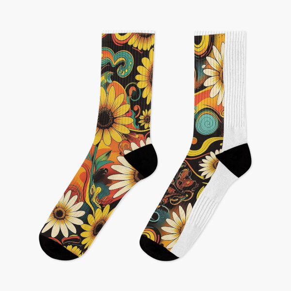 Item preview, Retro 70s Floral Vibe – Groovy Vintage Flower Design designed and sold by OrcunTezel.