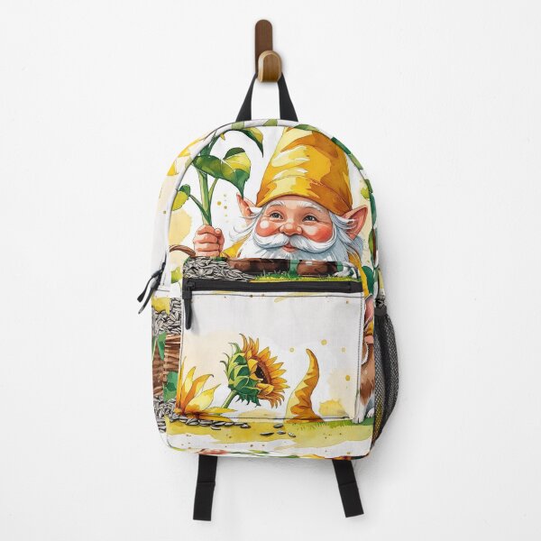 Item preview, Sunflower Farmer Gnome – Warm Cottagecore Garden Scene designed and sold by Deezyned.