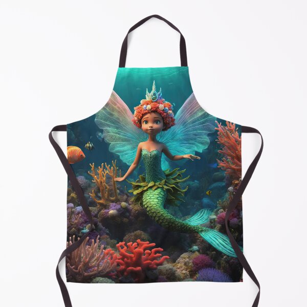 Item preview, Folk Art Coral Fairy designed and sold by Colin Bentham.