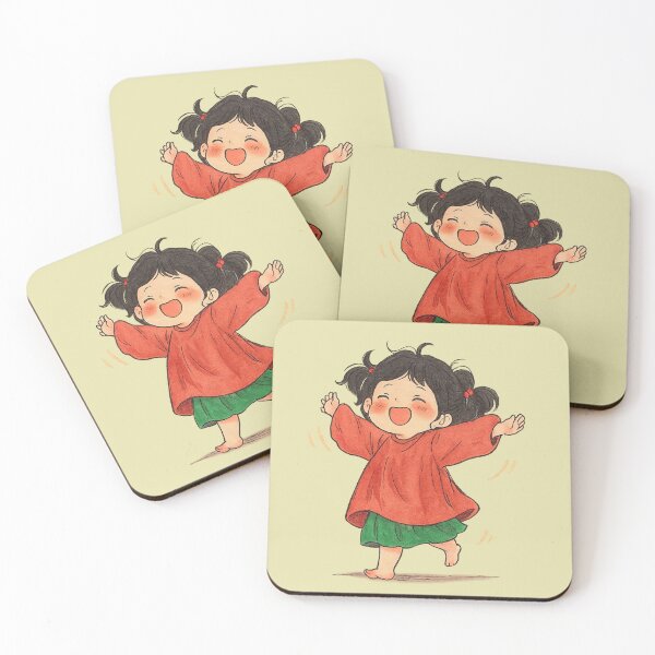 Item preview, Cute Happy Little Girl  designed and sold by HerSteps.