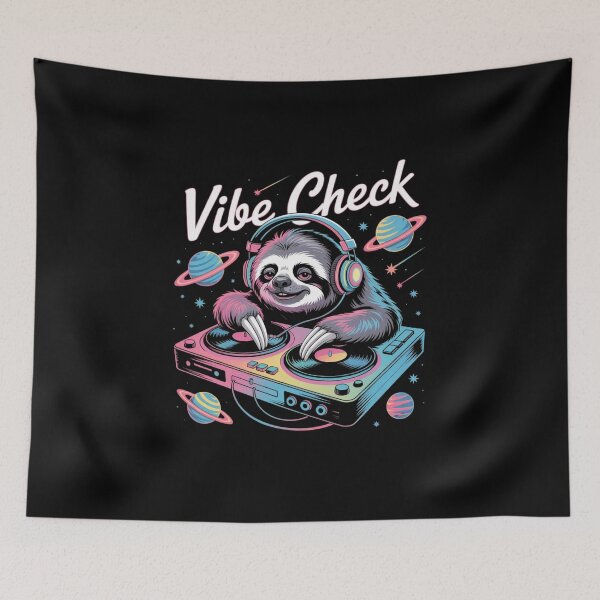 Item preview, Vibe Check – Cosmic DJ Furry with Turntables & Stars designed and sold by teevoxx.