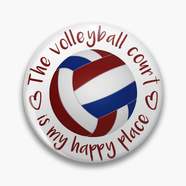 Item preview, Maroon & blue volleyballs pattern designed and sold by katzdzynes.