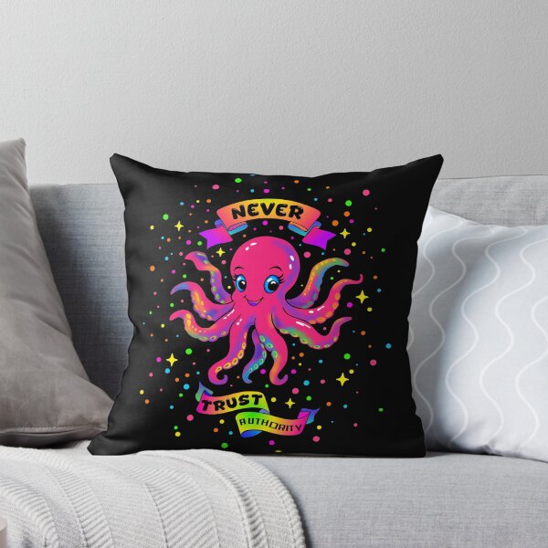 Item preview, Never Trust Authority – Rainbow Rebel Octopus designed and sold by KatelynMitalski.