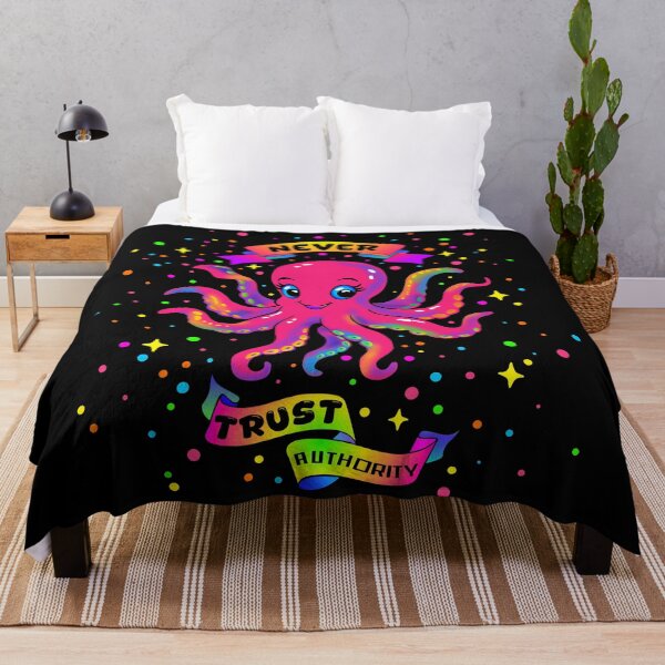 Item preview, Never Trust Authority – Rainbow Rebel Octopus designed and sold by KatelynMitalski.