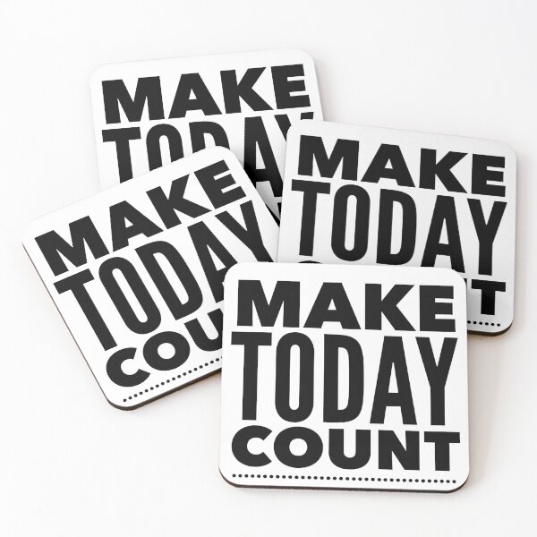Item preview, Make Today Count - Daily Motivation Quote for Life Maximizers designed and sold by Soaring Eagle.