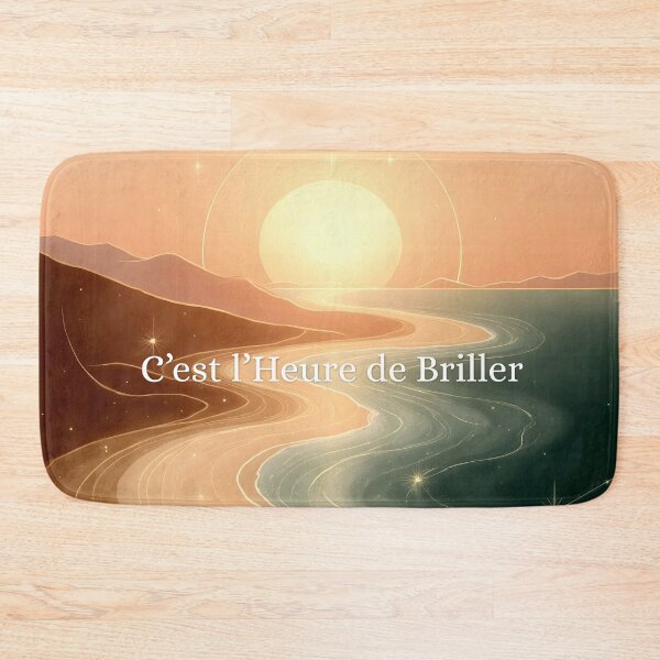 Item preview, C’est l’Heure de Briller – Affiche Motivation Lever de Soleil It’s Time to Shine – Motivational Sunrise Poster designed and sold by 	aluzia.design.