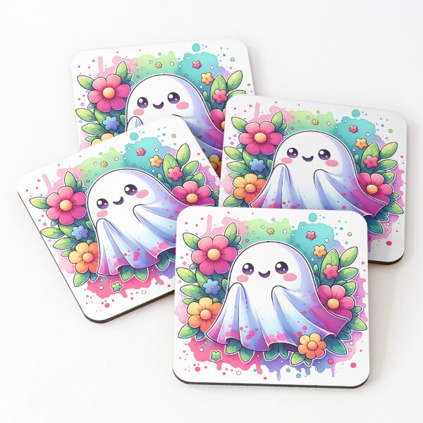 Item preview, Cute ghost among the flowers. designed and sold by Valentinian.