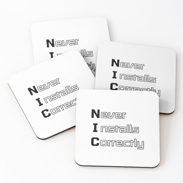 Item preview, Funny NIC Computer Engineering Acronym Pun designed and sold by ThePungineer.