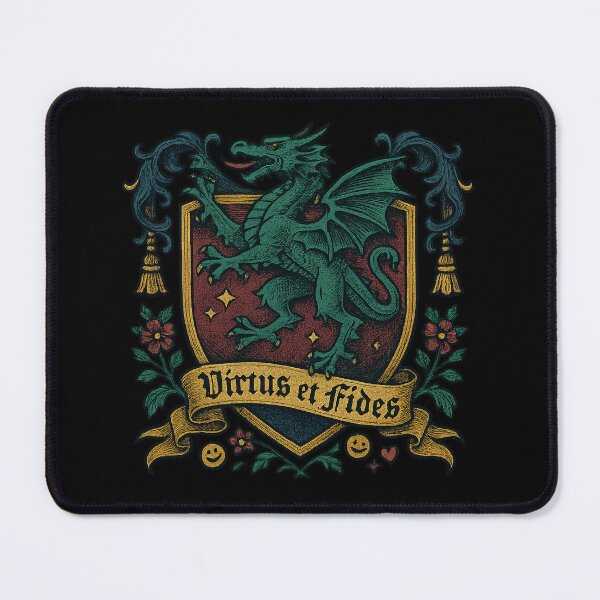 Item preview, Heraldic Dragon Rampant – Gilded Shield Crest designed and sold by FTS-Studio.