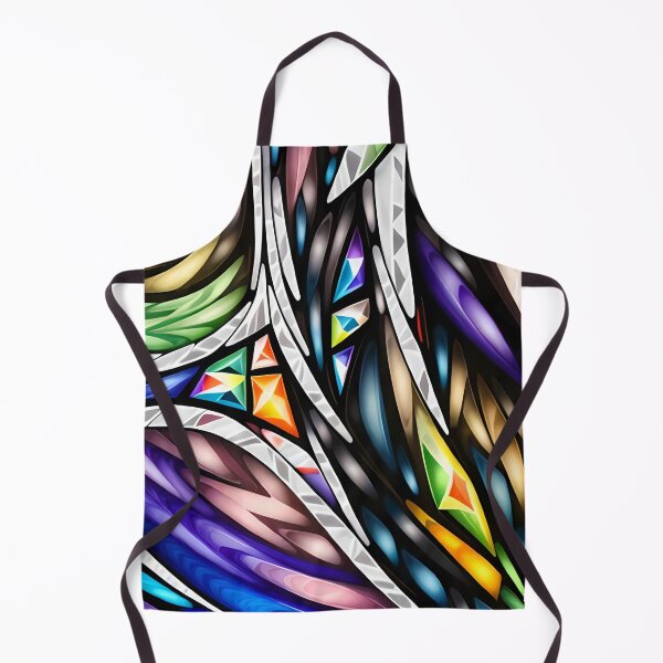 Item preview, Colorful Shapes #11 | Abstract Geometric Art in Bold Colors | Stained Glass Church Window designed and sold by kiri studio.