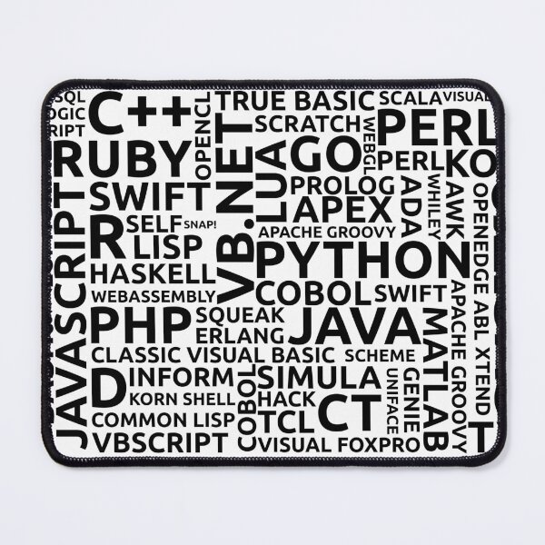Item preview, Art with programming language names designed and sold by Telmo Nascimento.
