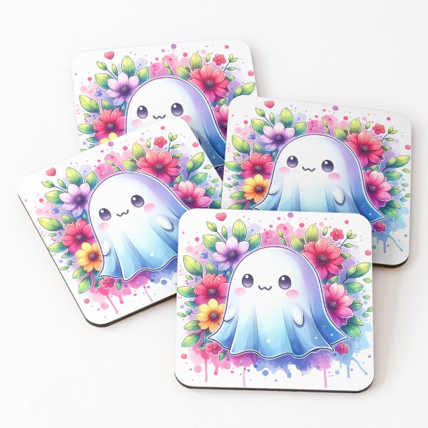 Item preview, Happy ghost among flowers. designed and sold by Valentinian.