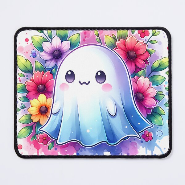 Item preview, Happy ghost among flowers. designed and sold by Valentinian.