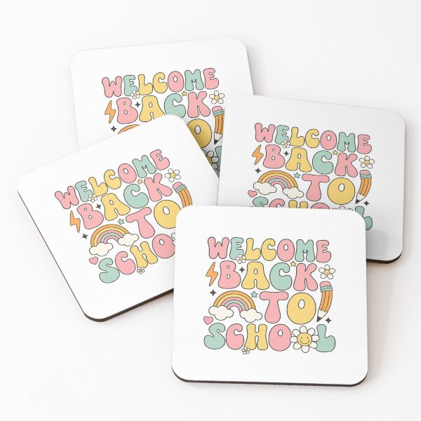 Item preview, Welcome Back to School Retro Pastel Typography designed and sold by PrintTechDz.