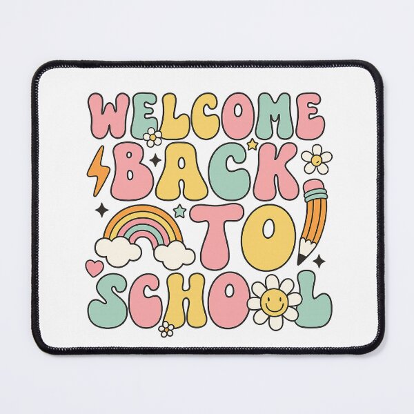 Item preview, Welcome Back to School Retro Pastel Typography designed and sold by PrintTechDz.