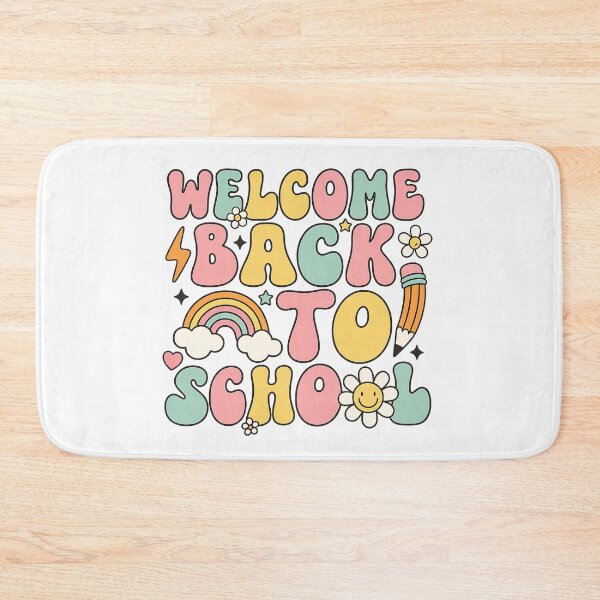 Item preview, Welcome Back to School Retro Pastel Typography designed and sold by PrintTechDz.