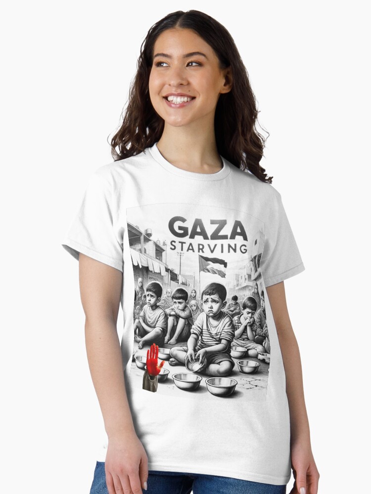 Starving Children of Gaza – A Humanitarian Cry" Classic T-Shirt
