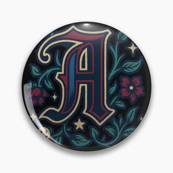 Item preview, Gothic Illuminated Initial – Ivy & Stars designed and sold by FTS-Studio.