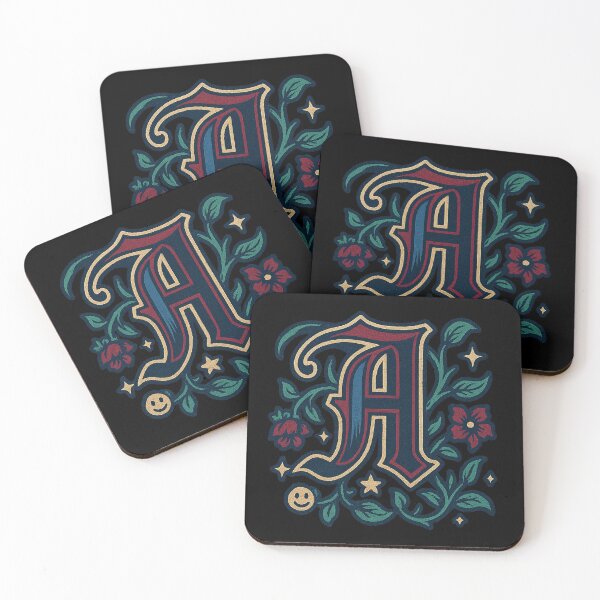 Item preview, Gothic Illuminated Initial – Ivy & Stars designed and sold by FTS-Studio.