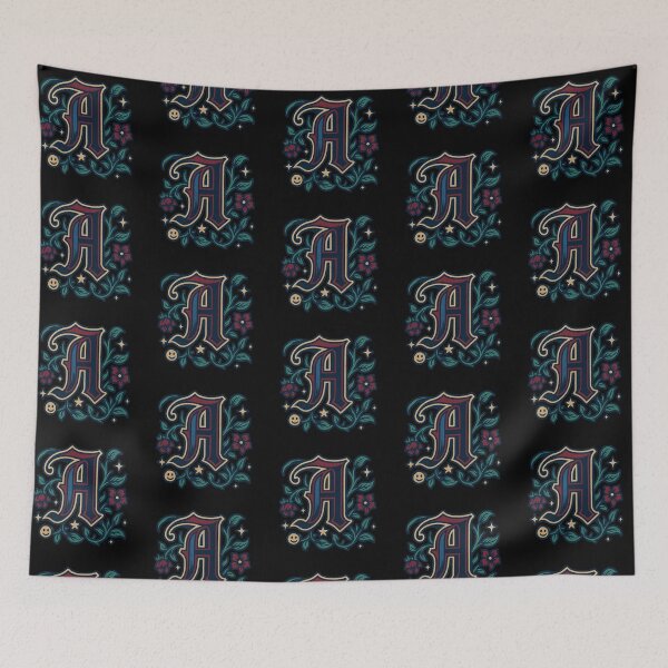 Item preview, Gothic Illuminated Initial – Ivy & Stars designed and sold by FTS-Studio.