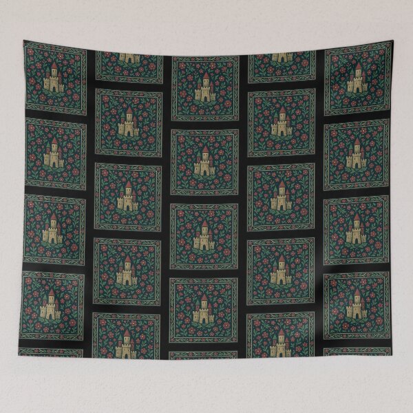 Item preview, Millefleur Tapestry Panel – Castle Vignette designed and sold by FTS-Studio.
