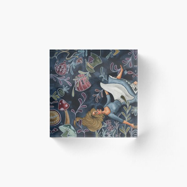 Down the Rabbit Hole Acrylic Block