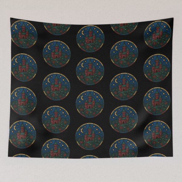 Item preview, Stained-Glass Castle Medallion – Starry Night designed and sold by FTS-Studio.
