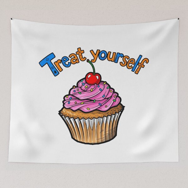 Item preview, Treat yourself, self love, sweet, happiness, Funnyfits70, retro, vintage, meme, funny, humor designed and sold by FunnyFits70.