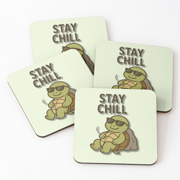 Item preview, Stay Chill Turtle Cartoon – Cool Sunglasses Tortoise Illustration designed and sold by konthai.familyart.