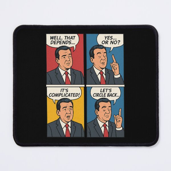 Item preview, Let’s Circle Back – Comic Strip Political Parody Tee designed and sold by HROC.