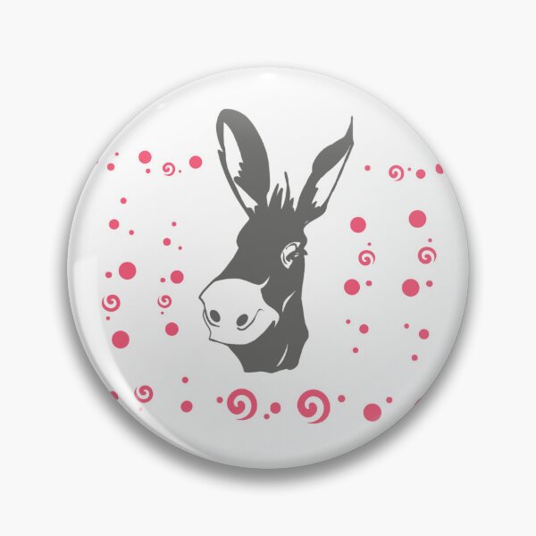 Item preview, cute gray donkey animal designed and sold by vibeno1.
