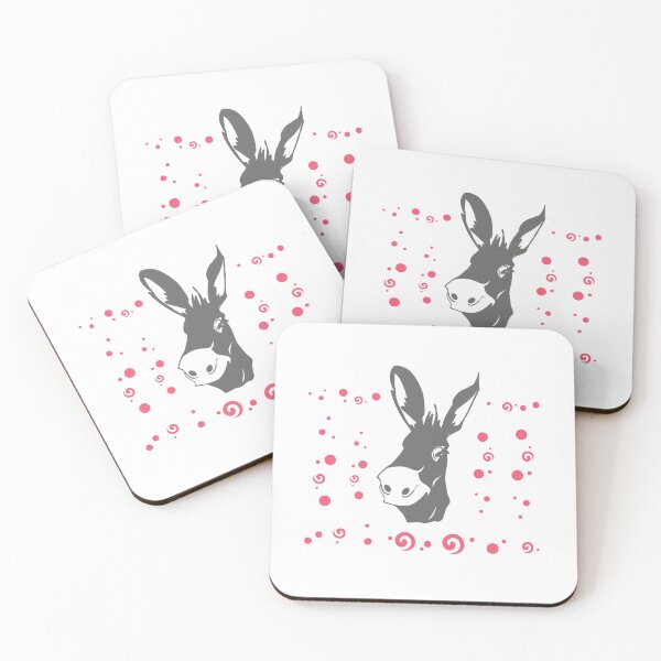 Item preview, cute gray donkey animal designed and sold by vibeno1.