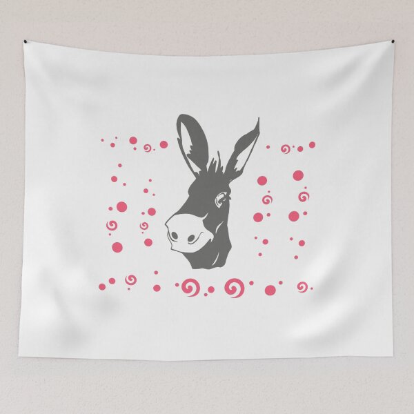 Item preview, cute gray donkey animal designed and sold by vibeno1.