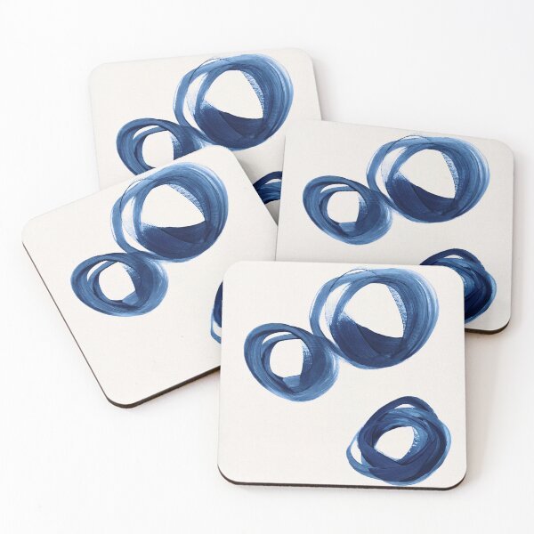 Item preview, Strokes 8B | 3 Indigo Enso Circles designed and sold by Menega  Sabidussi.