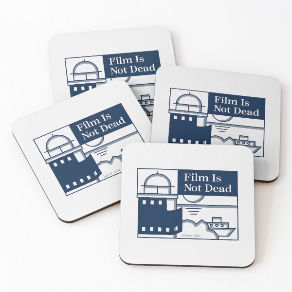 Item preview, Film Is Not Dead – 35mm Film Roll Lighthouse Illustration - Blue designed and sold by liloandart.