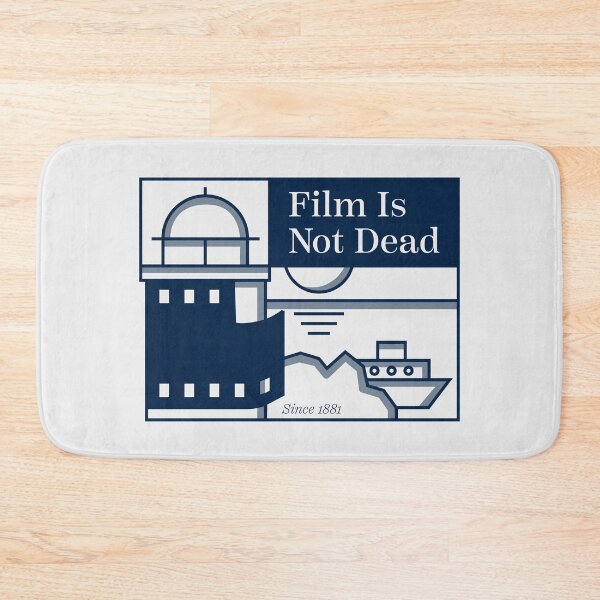 Item preview, Film Is Not Dead – 35mm Film Roll Lighthouse Illustration - Blue designed and sold by liloandart.