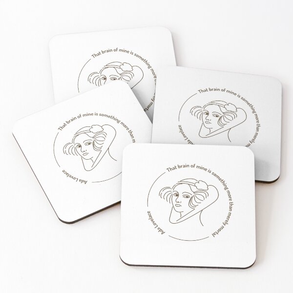 Item preview, Ada Lovelace Minimalist Line Art Portrait – Women in STEM Inspiration designed and sold by Aniafotkam.