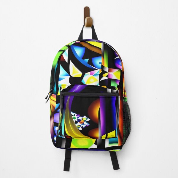 Item preview, Colorful Shapes #3 | Abstract Geometric Art in Bold Colors | Stained Glass Church Window designed and sold by kiri studio.