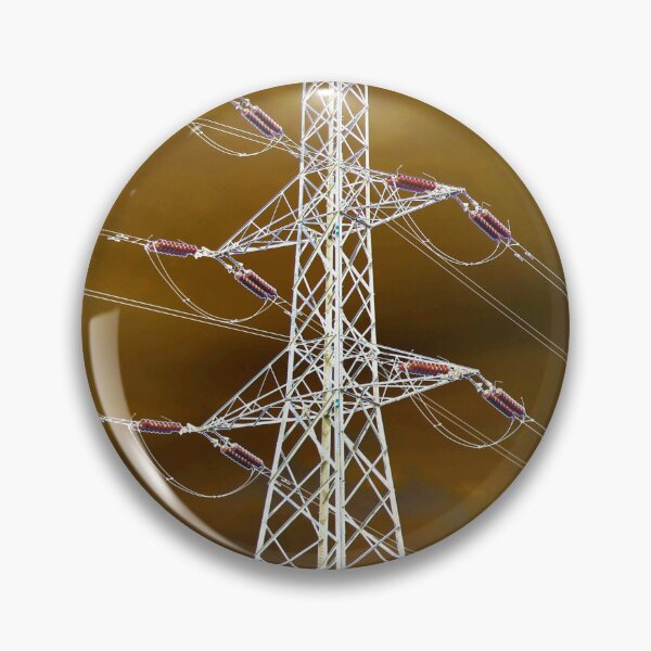 Item preview, White Electricity Pylon designed and sold by pinkal.