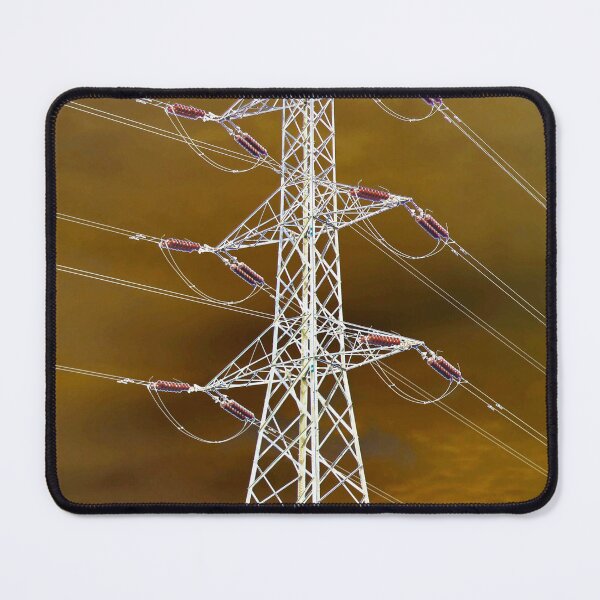 Item preview, White Electricity Pylon designed and sold by pinkal.