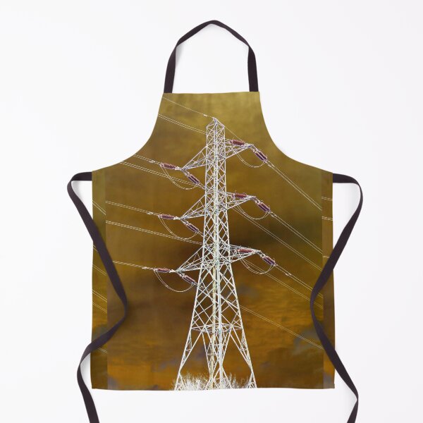 Item preview, White Electricity Pylon designed and sold by pinkal.
