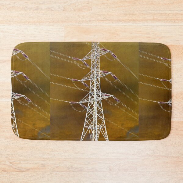 Item preview, White Electricity Pylon designed and sold by pinkal.