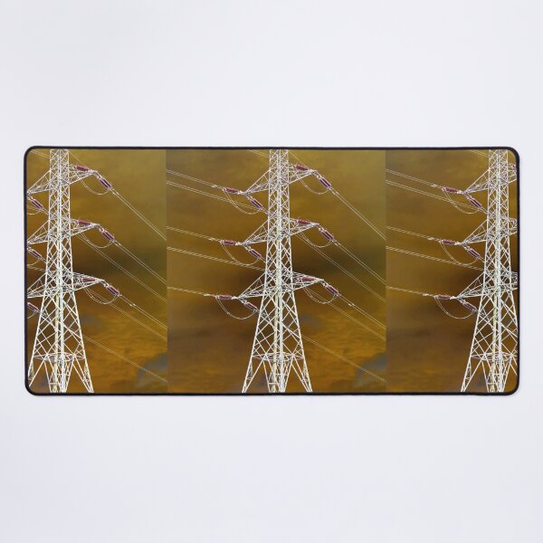 Item preview, White Electricity Pylon designed and sold by pinkal.