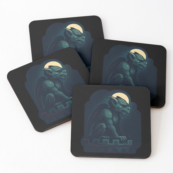 Item preview, Moonlit Gargoyle on Crenellations – Etched Stone designed and sold by FTS-Studio.