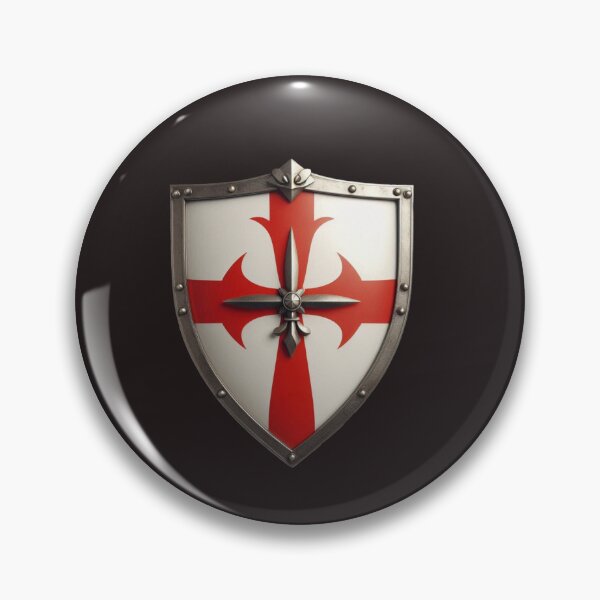 Item preview, Crusader Shield with Red Cross Pattée – Knights Templar Medieval Design designed and sold by martinspixs.