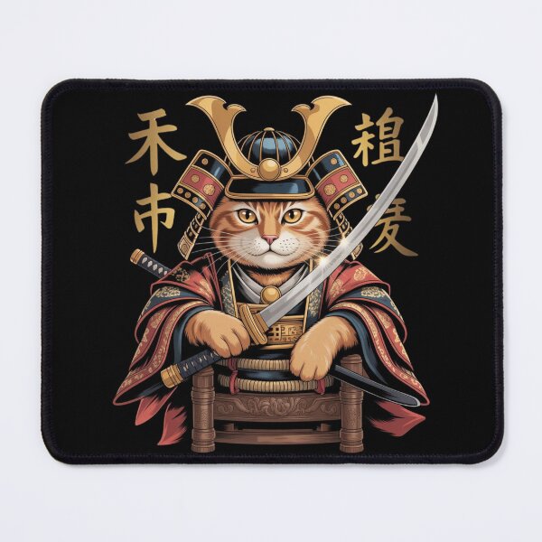 Item preview, Golden Silence – Seated Samurai in Ornate Armor with Katana designed and sold by teevoxx.