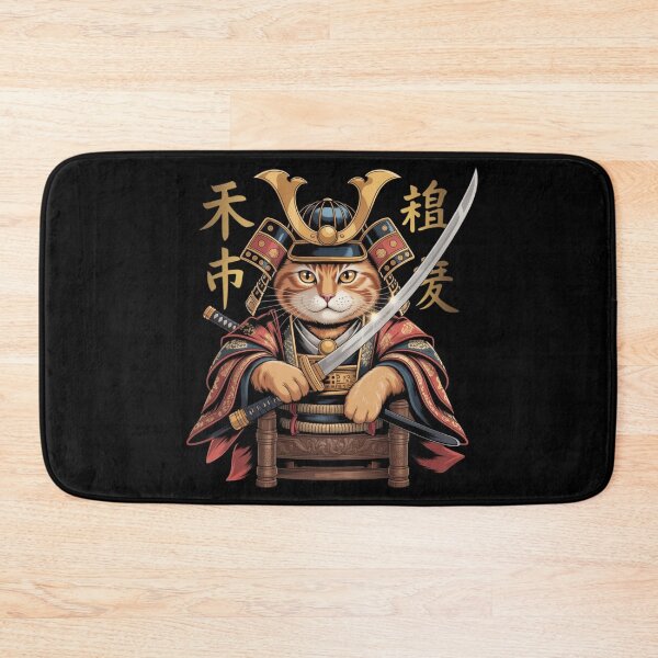 Item preview, Golden Silence – Seated Samurai in Ornate Armor with Katana designed and sold by teevoxx.