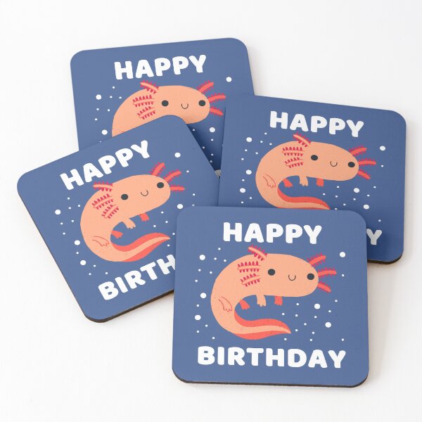 Item preview, HAPPY BIRTHDAY AXOLOTL #3 designed and sold by SalahBlt.