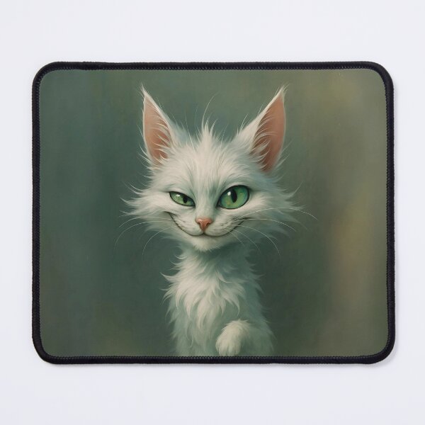 Item preview, Sly White Cat Portrait designed and sold by QuirkySpark.